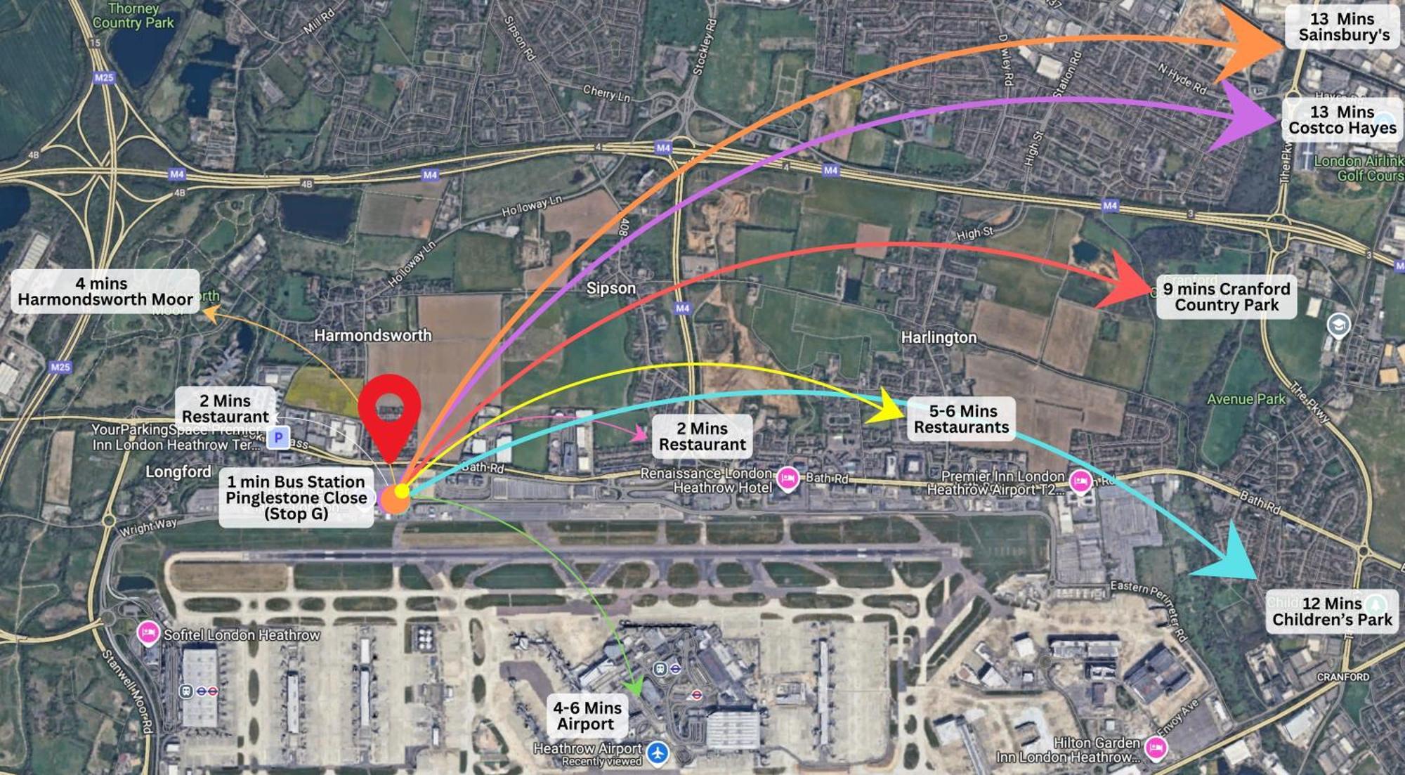 דירות Harmondsworth Great Airport Sleep מראה חיצוני תמונה